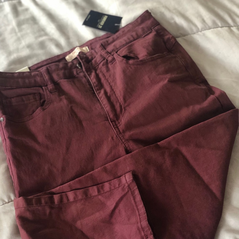 Long Burgundy Pants